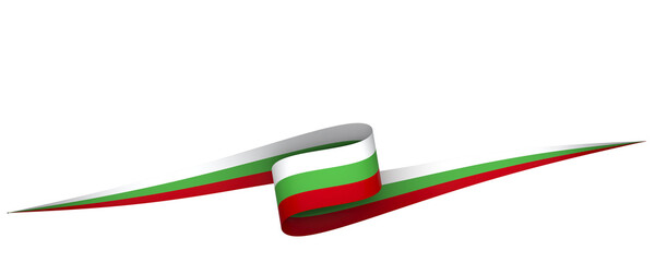 Bulgaria flag element design national independence day banner ribbon png
