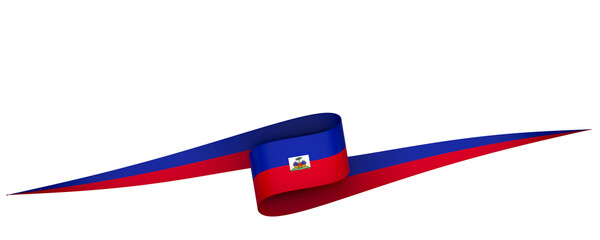 Haiti flag element design national independence day banner ribbon png