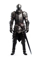 Obraz premium Gallant Medieval Knight, AI Generated
