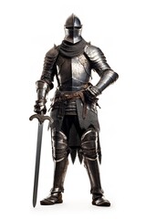Gallant Medieval Knight, AI Generated
