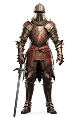 Gallant Medieval Knight, AI Generated