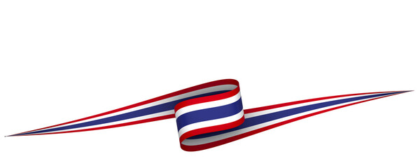 Obraz na płótnie Canvas Thailand flag element design national independence day banner ribbon png 