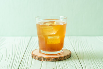 Delicious sweet drink tamarind juice and ice cube