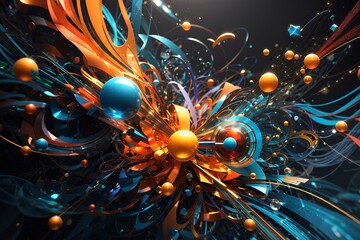 Science And Technology Creative Abstract Background,  created by ai generated