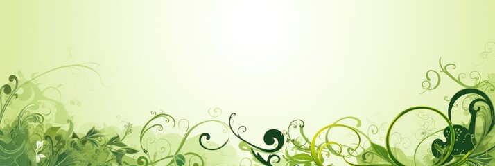 Chartreuse illustration style background very large blank