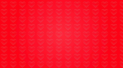 Hand drawn holiday background with abstract hearts. Seamless light pattern. Valentine's day

