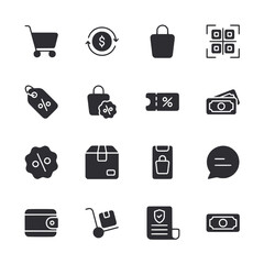 Ecommerce icon set