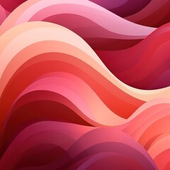 Cranberry gradient colorful geometric abstract circles and waves pattern background