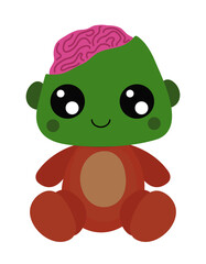 Zombie bear funny cartoon