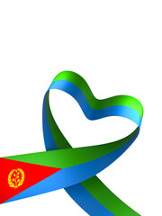 Eritrea flag element design national independence day banner ribbon png
