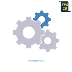 maintenance icons  symbol vector elements for infographic web