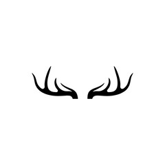 deer antlers logo design vector,editable eps 10