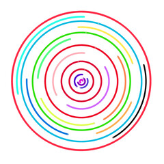 Colorful background wit circle 