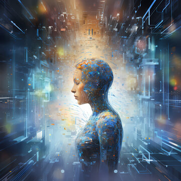 Abstract representation of artificial intelligence