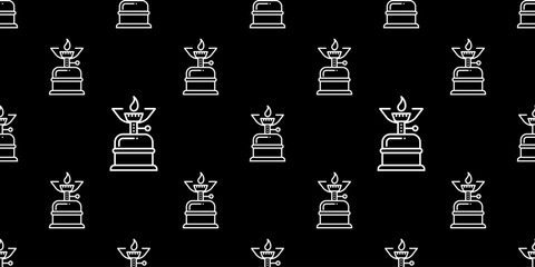 Portable Stove Icon Seamless Pattern Y_2208001