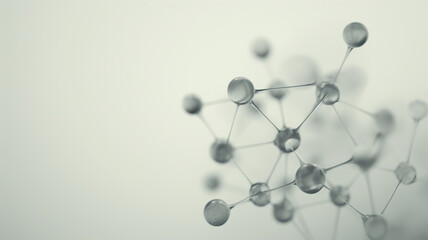 Abstract Monochrome Molecular Model 
