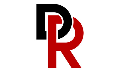 letter DR monogram logo icon