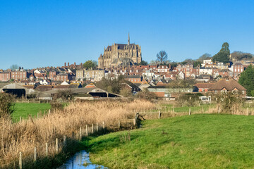 The market town of Arundel, West Sussex, with its skyline dominated by the Roman Catholic Cathedral © Colin & Linda McKie