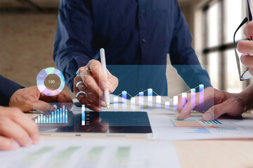 DevOps concept, software development, IT operations, agile programming, Concept with dev ops icon...