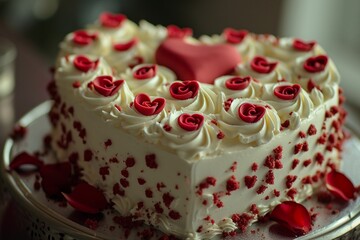 Obraz na płótnie Canvas cake with strawberry