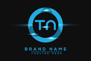 Fototapeta premium TN Blue logo Design. Vector logo design for business.