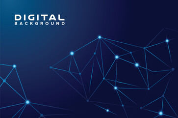 Digital Technology Background Vector Design