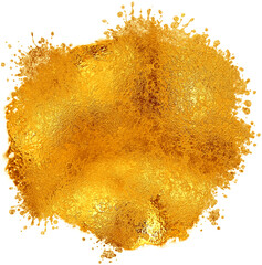 Golden Elegance, abstract gold brush stroke.