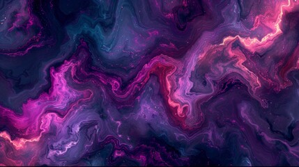 abstract pink and purple colorful background with moving liquid water wave lines. paint mix. wallpaper background.