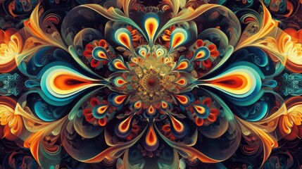 colorful abstract fractal background wallpaper