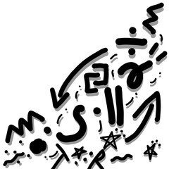 Background of a symbol  black and white 