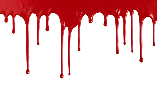 Red paint dripping
