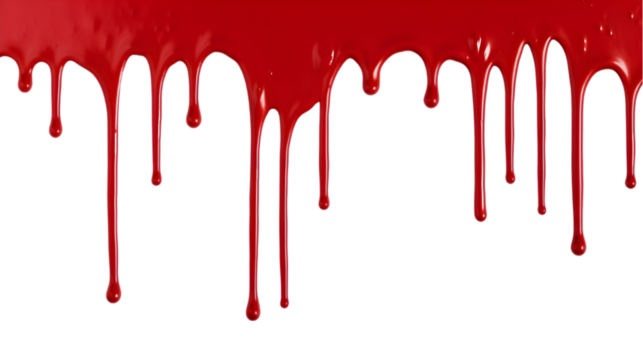 Red paint dripping