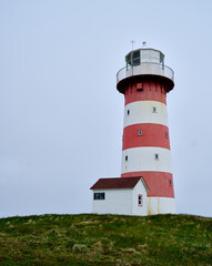 Fototapeta na wymiar Cape Pine Light was built on Cape Pine, Newfoundland by the British architect and engineer Alexander Gordon in 1851