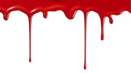 Red paint dripping