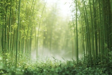 Relaxing bamboo background Create a calm and natural atmosphere - obrazy, fototapety, plakaty