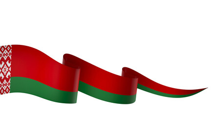 Belarus flag element design national independence day banner ribbon png
