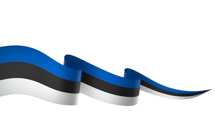 Estonia flag element design national independence day banner ribbon png