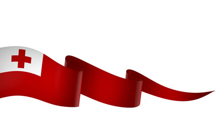 Tonga flag element design national independence day banner ribbon png
