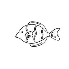 Sea Fish Doodle