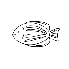Sea Fish Doodle