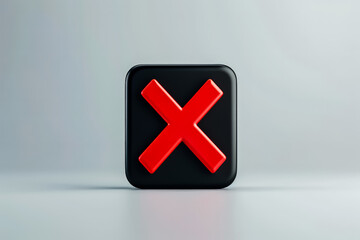 Fototapeta premium Cross on clean background