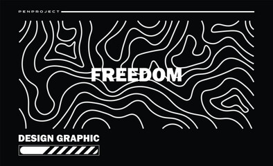 freedom poster design graphics, t-shirt design, printing etc