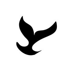 fish tale vector icon