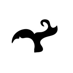 fish tale vector icon