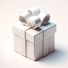 3d icon gift on white background,Online shop concept