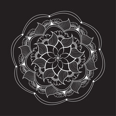Floral design, flower, circle, gold, ornament mandala design free download for your company.