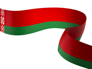 Belarus flag element design national independence day banner ribbon png
