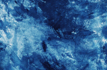 Blue cement wall background with abstract pattern in retro concept for wallpaper or graphic design