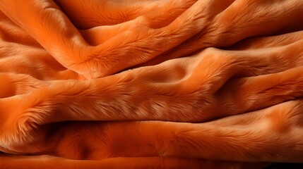 Orange velvet texture. vibrant fabric for graphic design, art projects, and visual displays