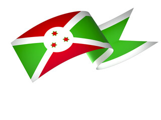 Burundi flag element design national independence day banner ribbon png
